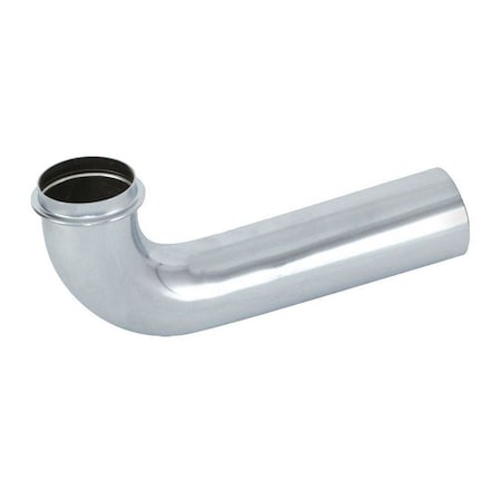 Thrifco Plumbing 22 Gauge 1-1/2 Inch x 12 Inch Chrome Plated Brass Beaded Wall B 4401864